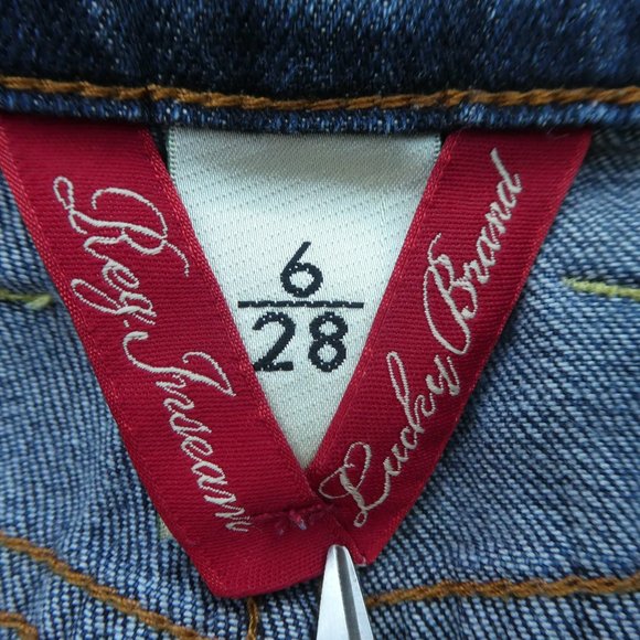 30x31 Lucky Brand Sweet Low Rise Flared Jeans Stretchy Demin Medium Wash 6 28 - Picture 8 of 10